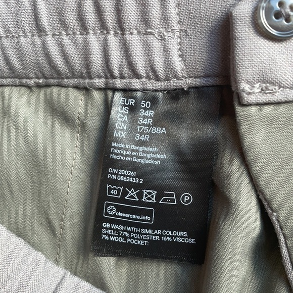 H&M Men's Pants size 34R - Picture 4 of 9